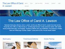 Tablet Screenshot of carollawsonpa.com